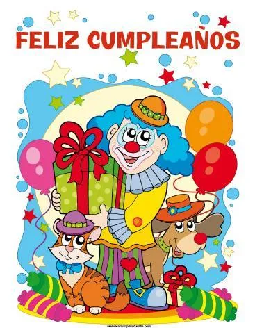 Cartel de Cumpleaños - Para Imprimir Gratis - ParaImprimirGratis.