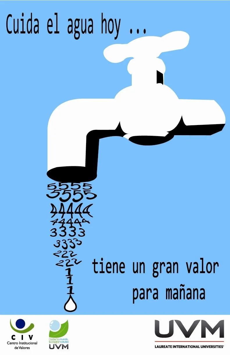 El Cartel Ilustrado: Cartel 5 - Cuidar el agua