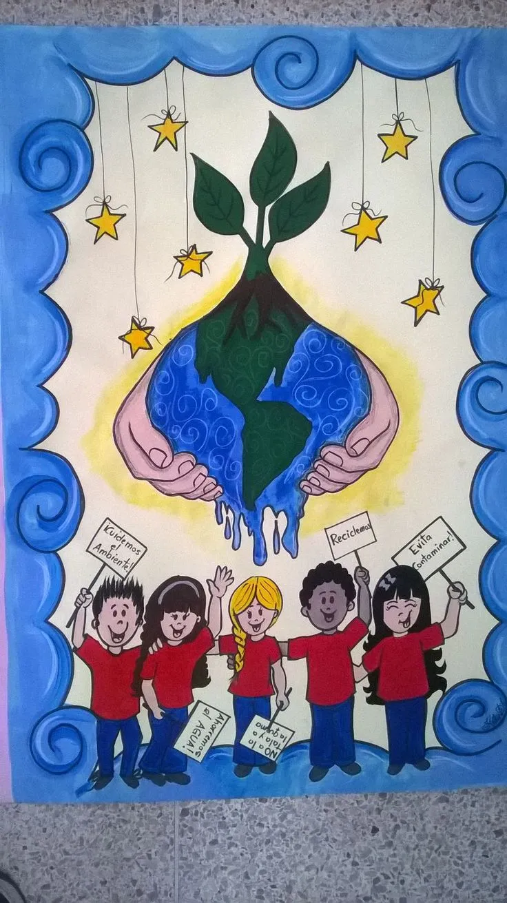 Cartelera escolar sobre la Conservación del Ambiente. Diseño, idea, dibujo  y diagramación: Kelly… | Imagenes de carteleras, Carteleras escolares,  Decoración de unas
