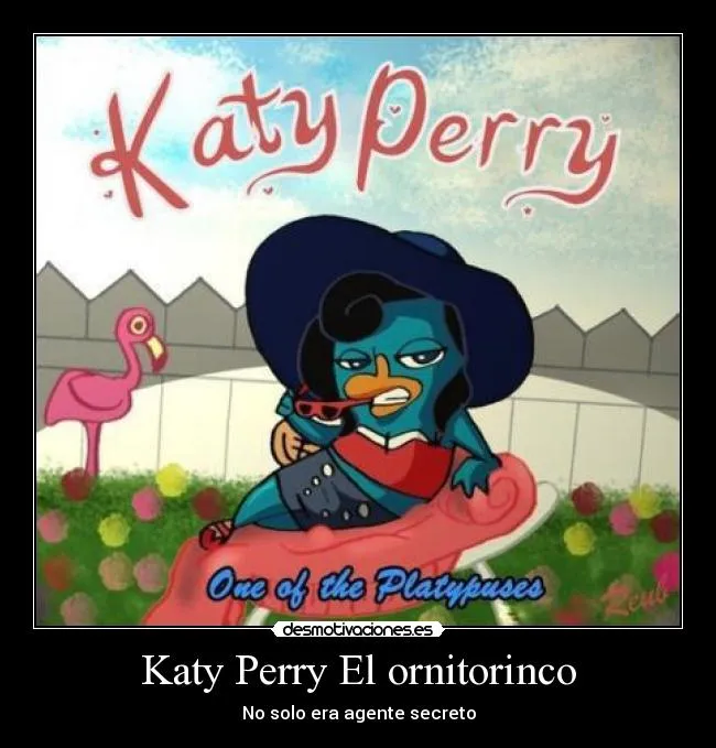 Katy Perry El ornitorinco | Desmotivaciones