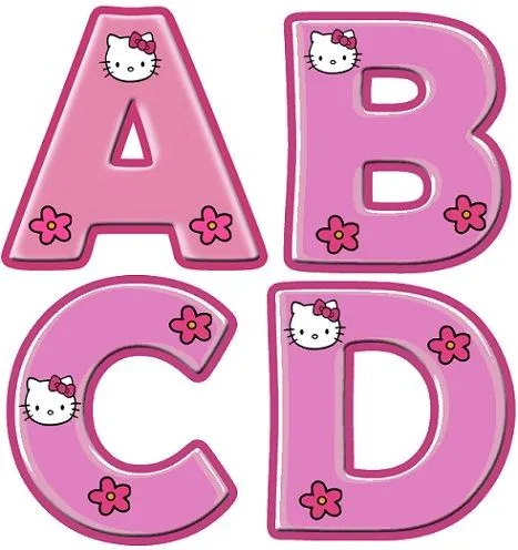 Diseños de letras infantiles abecedario a colores - Imagui