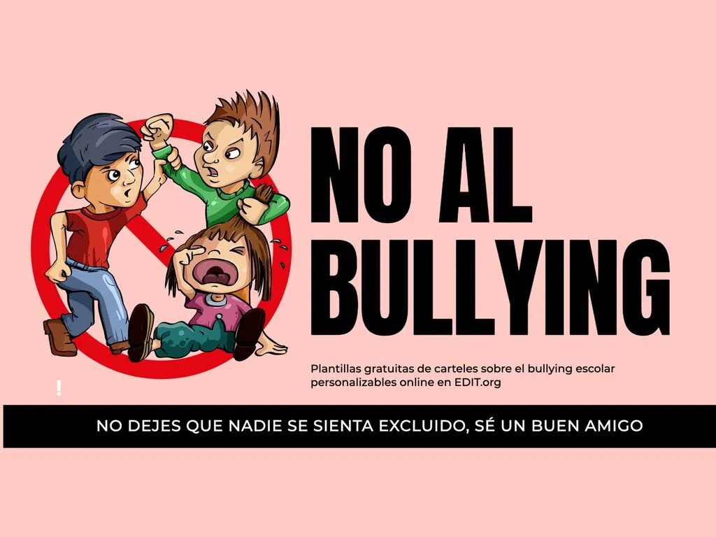 Carteles gratuitos Anti Bullying para escuelas