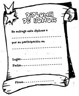 Cartelitos para usar en la escuela » Diploma participación Cartelitos para usar en la escuela » Diploma participación