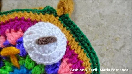 Cartera de buho tejida a crochet o ganchillo (Crocheted owl purse ...