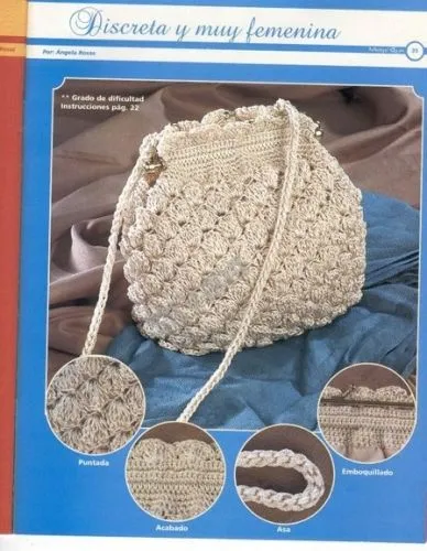 Imagen Elegante cartera tejida a crochet - grupos.