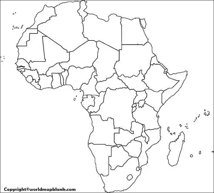 Cartina muta dell'Africa – Mappa muta dell'Africa [PDF]
