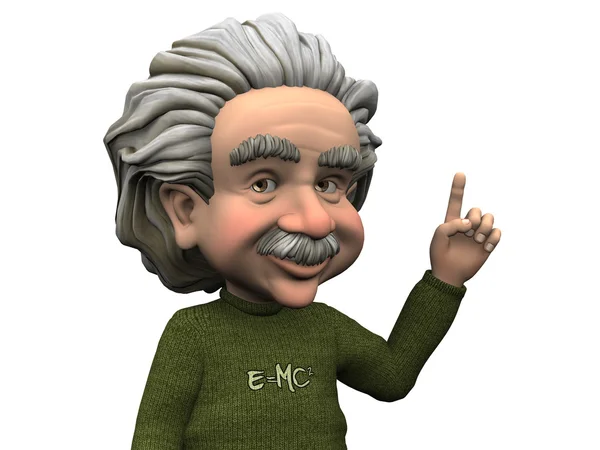 Cartoon Albert Einstein having an idea. — Foto stock © sarah5 ...