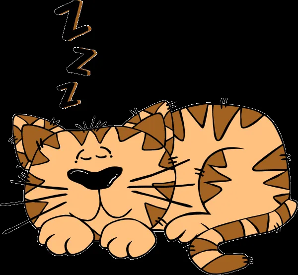 Cartoon Cat Sleeping Clip Art at Clker.com - vector clip art ...