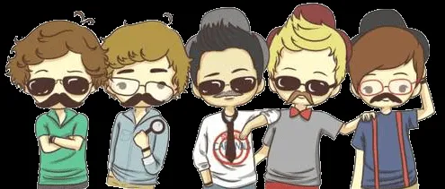 cartoon drawing of one direction | Tumblr