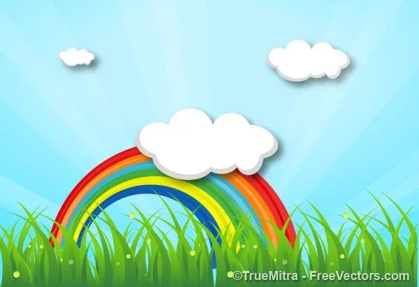 Cartoon Rainbow | Fotos y Vectores gratis