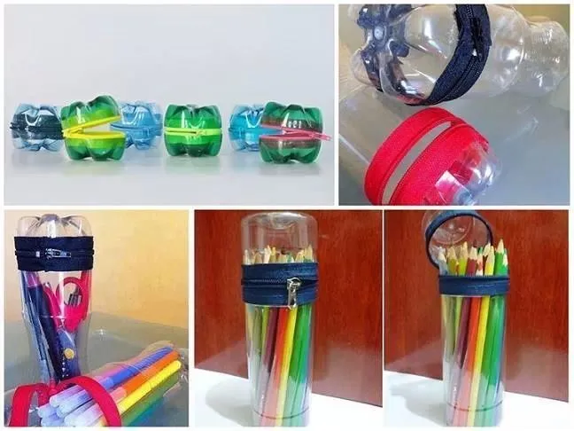cartucheras y monederos reciclados con botellas!!! | Ideas de ...