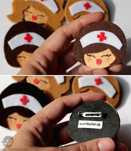 Patrones de muñeca de fieltro enfermera - Imagui