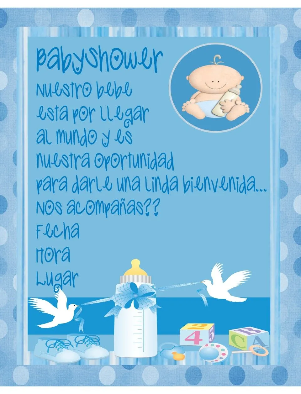 la casa de chichi: Invitacion BabyShower