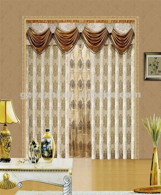 Casa de la cortina con cenefas europea, sencillo y generoso ...