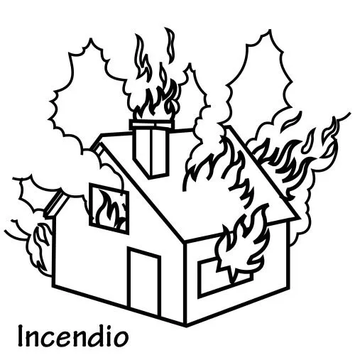 Dibujos de incendios para colorear - Imagui