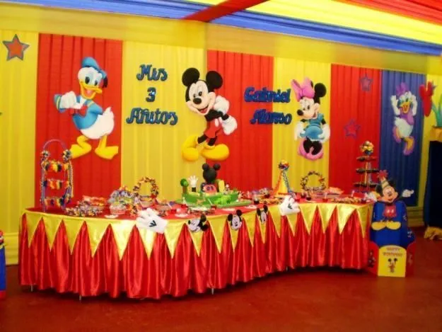 Decoración infantil de Mickey Mouse para cumpleaños - Imagui