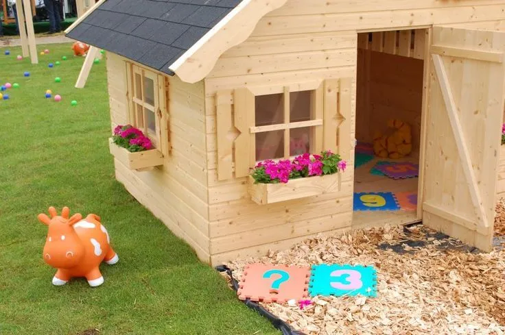 casa de muñecas de madera para jardin - Buscar con Google | niños ...