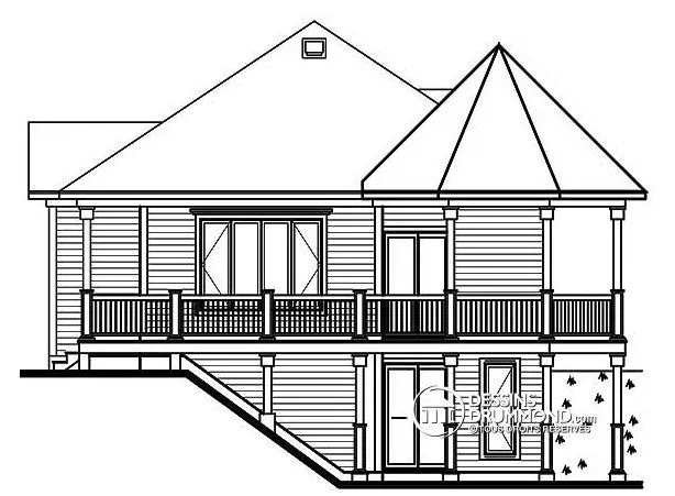 Casa estilo chalet de Dos Niveles | Planos de Casas Casa estilo chalet de Dos Niveles | Planos de Casas