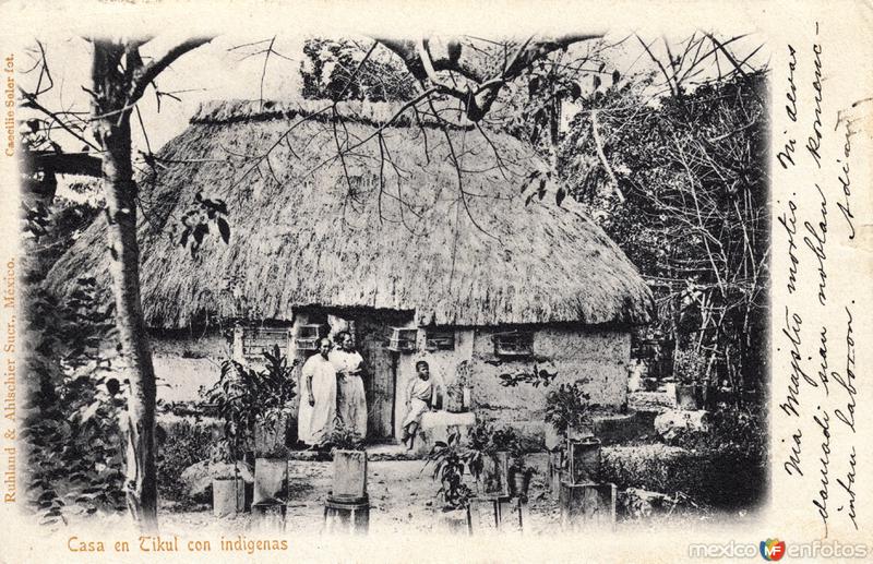 Casa en Tikul con indígenas - Calles y Viviendas, Economía y Cultura  (MX14202363290264)