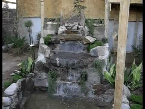 Cascadas artificiales en jardines - Imagui