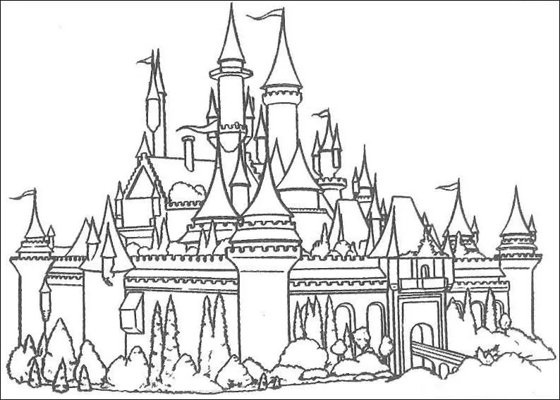 Castillo Disney para dibujar - Imagui