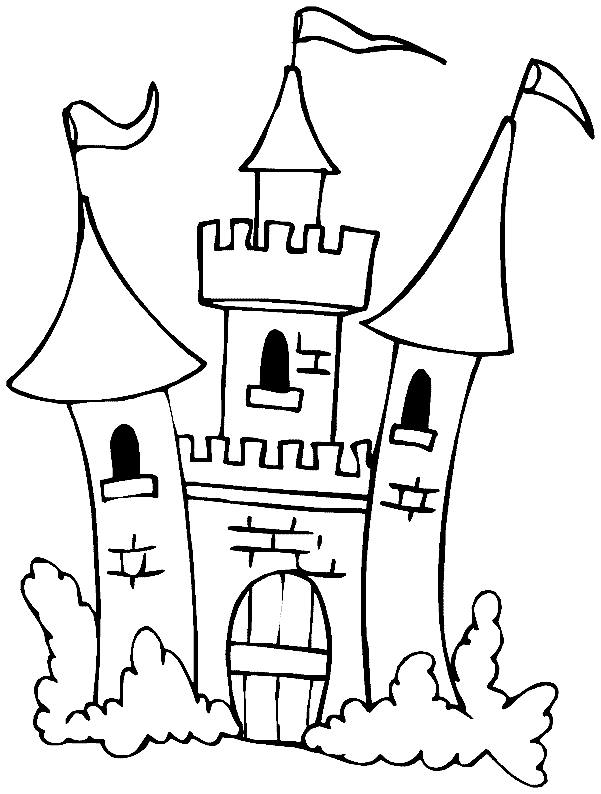 Dibujo castillo de las princesas - Imagui