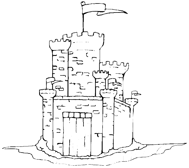 Castillo medieval para dibujar - Imagui