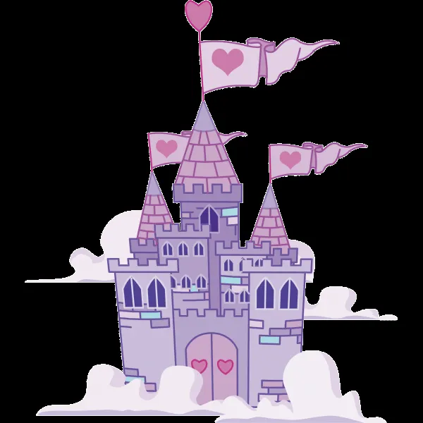 Castillo de princesas Disney dibujo - Imagui