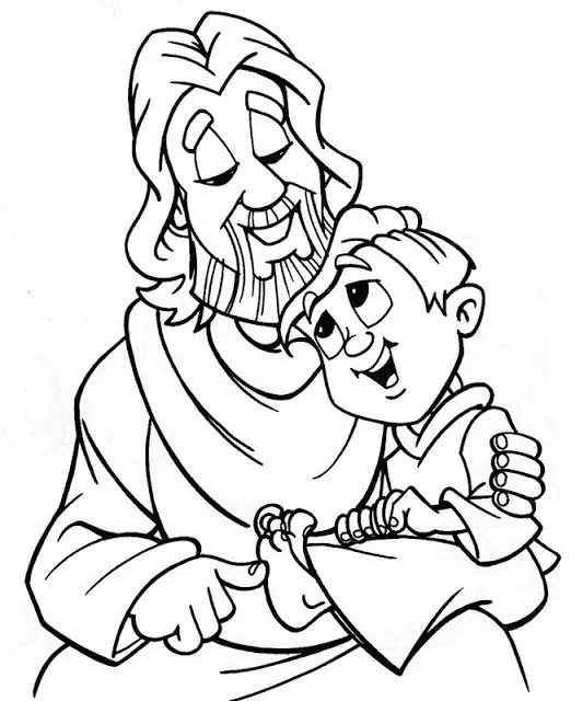 La Catequesis (El blog de Sandra): Dibujos para colorear Jesús con ...