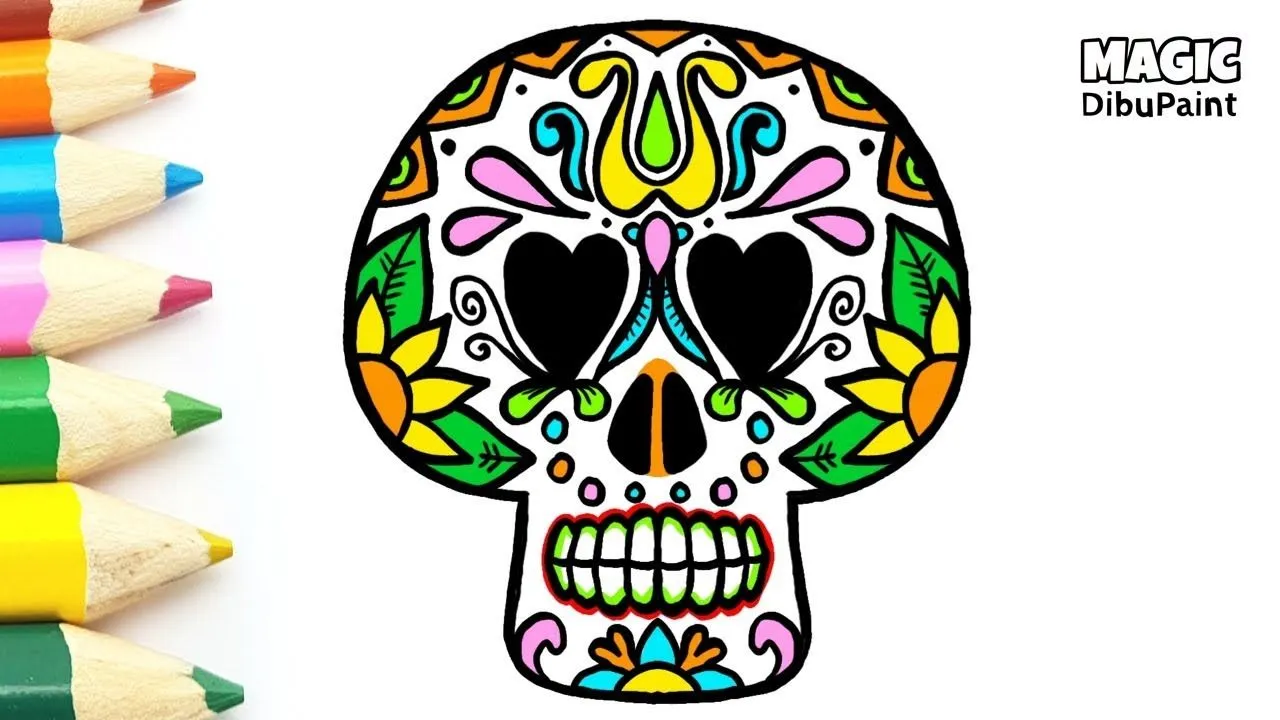 Catrina Mexicana para dibujar | Dibujo Halloween para dia de muertos -  YouTube