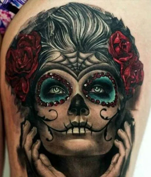 Catrina Mexicana - Tatuajes para Mujeres