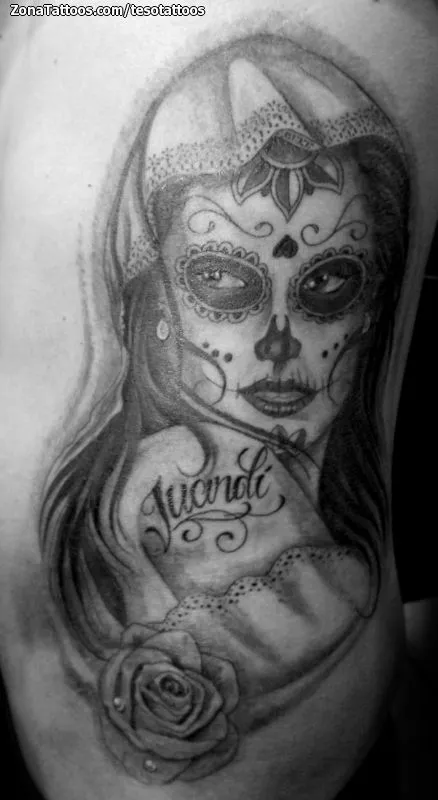 Imagenes de catrinas para tatuajes - Imagui