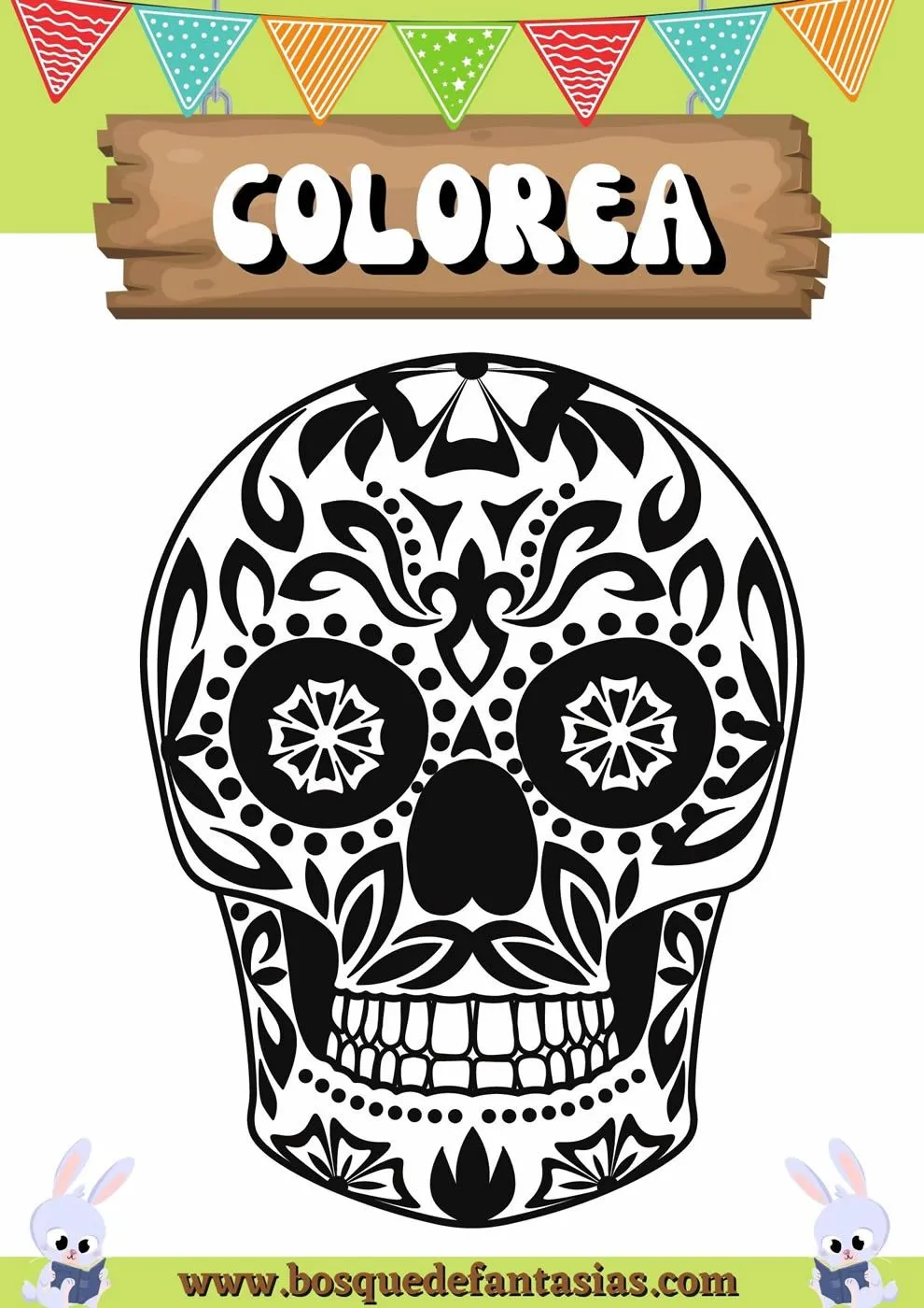 catrinas mexicanas para colorear - Juegos infantiles