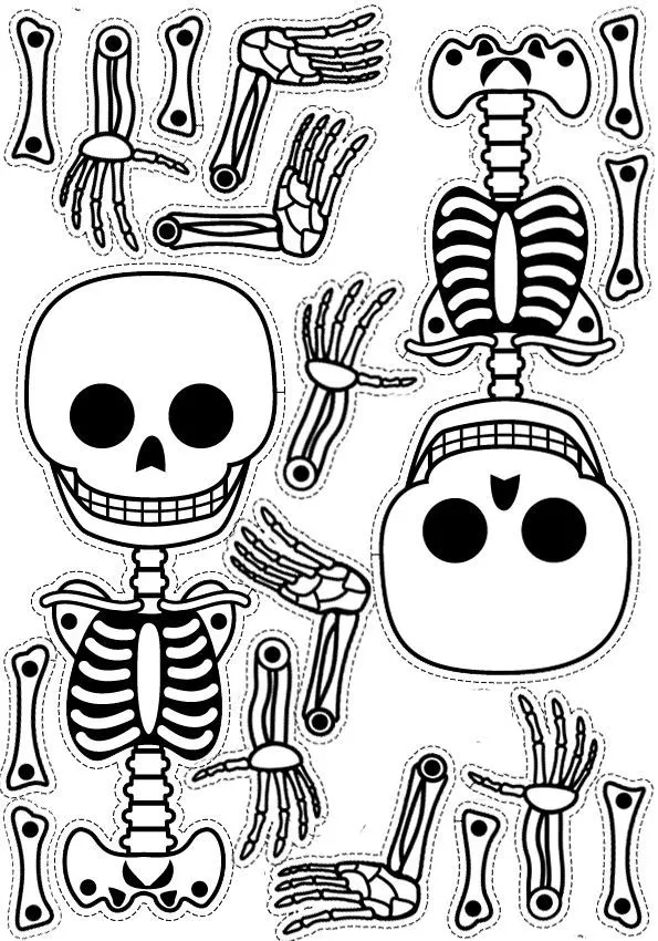 caveirinha para imprimir! linda!!! caveira esqueleto molde | Cosas de  halloween, Siluetas de halloween, Decoración de halloween