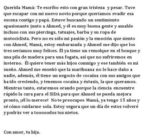 caye • Esta es una carta que una hija le dejó a su mamá. caye • Esta es una carta que una hija le dejó a su mamá.