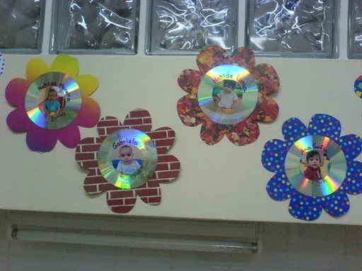 CD como decoración curso infantil | Reciclar CD-DVD | Pinterest