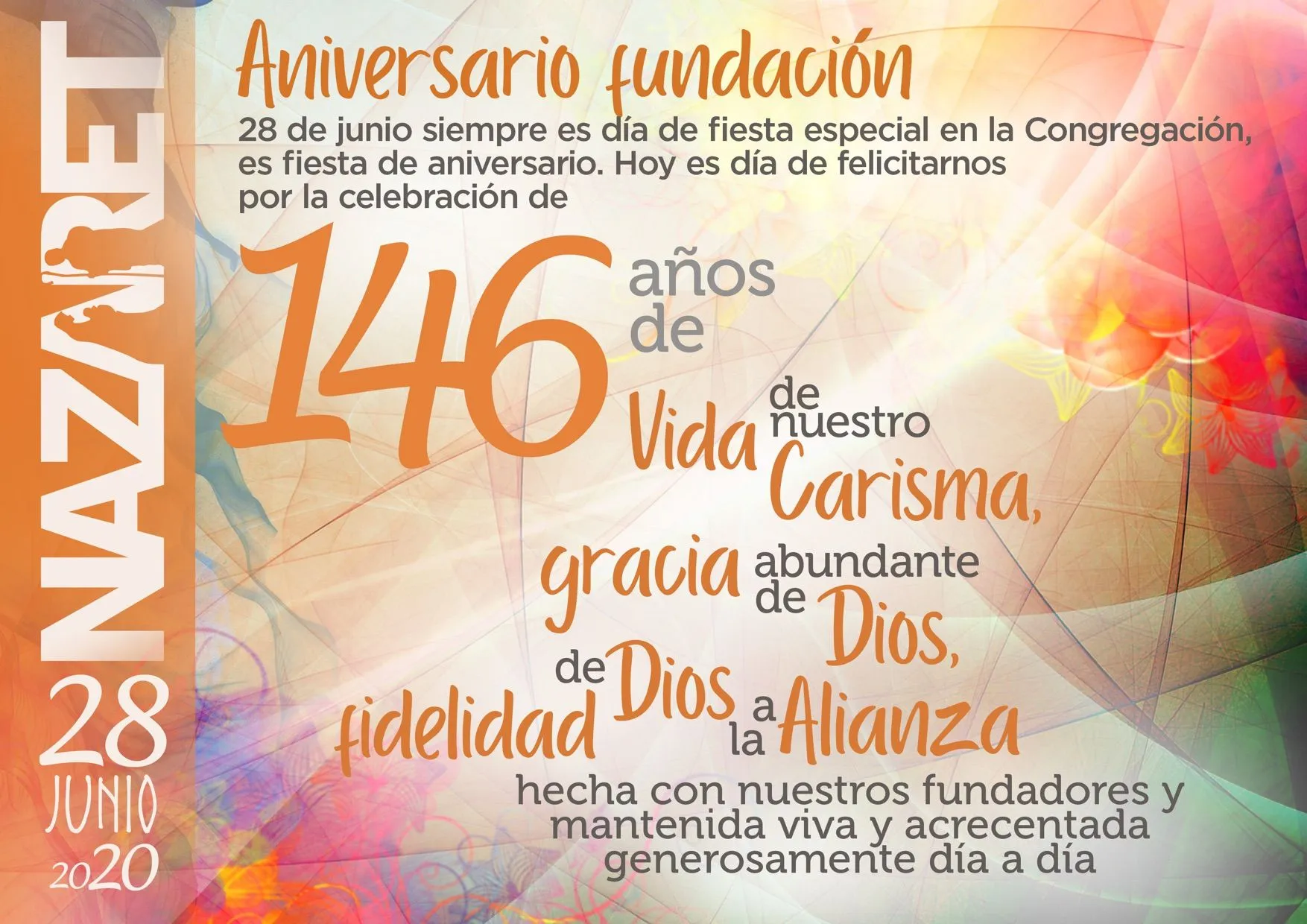 Celebramos 146 años de fundación de la Congregación ¡Felicidades! –  Misioneras Nazaret