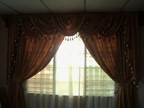 Como hacer una cortina drapeada entrelazada - Imagui