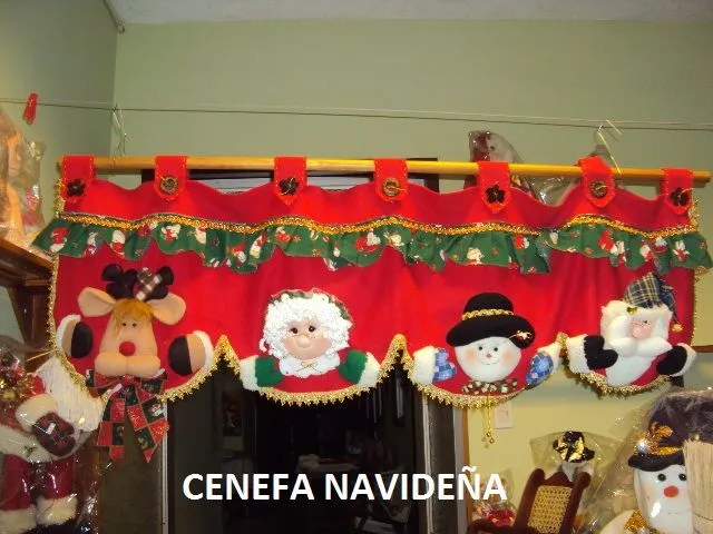Cenefas navideñas en paño lenci - Imagui