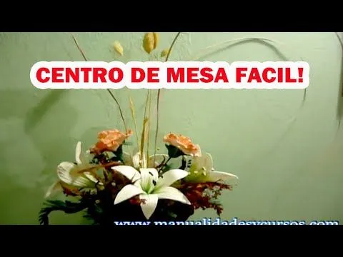 Centro de mes paso a paso con flores de foamy/goma eva - YouTube