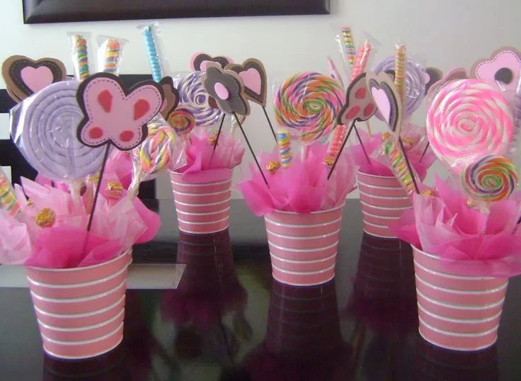 Centro de Mesa para Fiestas Infantiles | Mesas de dulces | Pinterest