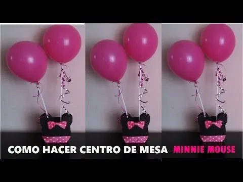 CENTRO DE MESA MINNIE MOUSE - YouTube