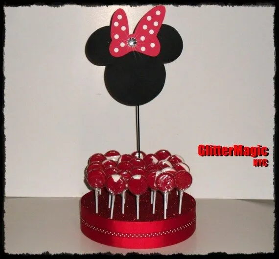 Minnie Mouse roja centros de mesa - Imagui