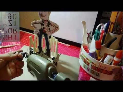 centro de mesa de WOODY(toy story) para fiestas infantiles - YouTube