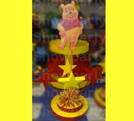Centro de mesa con globos de Winnie Pooh bebé - Imagui