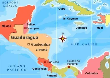 Mapa centroamerica politico - Imagui