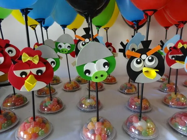 Centros de mesas de los Angry Birds - Imagui