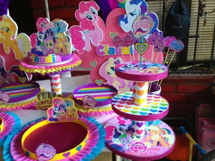 centros de mesa | fiesta dany | Pinterest | My Little Pony, Little ...