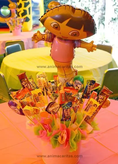 Centros de mesa para piñata de niña - Imagui