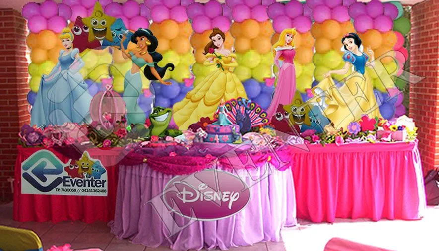 Centros de mesa para fiestas infantiles de princesas - Imagui